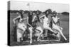 Female Golfers Sitting on Blocks of Ice Photograph - Washington, DC-Lantern Press-Stretched Canvas