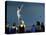 Female Gymnast Performing on a Balance Beam-null-Stretched Canvas