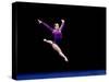 Female Gymnast Performing on the Floor Exercise-null-Stretched Canvas