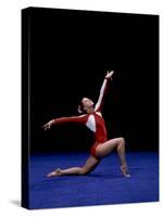 Female Gymnast Performing on the Floor Exercise-null-Stretched Canvas