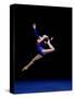 Female Gymnast Performing on the Floor Exercise-null-Stretched Canvas