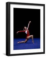 Female Gymnast Performing on the Floor Exercise-null-Framed Photographic Print