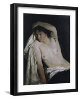 Female half nude, 1877-Erik Theodor Werenskiold-Framed Giclee Print