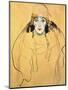 Female Head, 1917/18-Gustav Klimt-Mounted Giclee Print