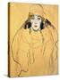 Female Head, 1917/18-Gustav Klimt-Stretched Canvas