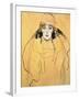 Female Head, 1917/18-Gustav Klimt-Framed Giclee Print