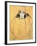 Female Head, 1917/18-Gustav Klimt-Framed Giclee Print