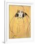 Female Head, 1917/18-Gustav Klimt-Framed Giclee Print