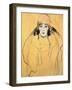 Female Head, 1917/18-Gustav Klimt-Framed Giclee Print