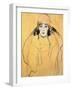 Female Head, 1917/18-Gustav Klimt-Framed Giclee Print