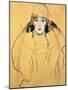 Female Head, 1917/18-Gustav Klimt-Mounted Giclee Print