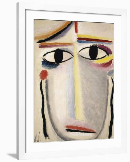 Female Head, 1919-20-Alexej Von Jawlensky-Framed Giclee Print