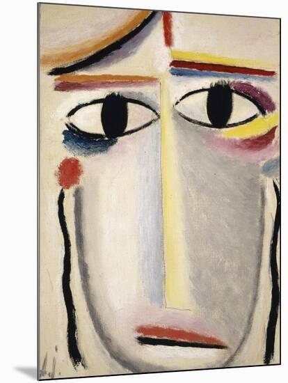 Female Head, 1919-20-Alexej Von Jawlensky-Mounted Giclee Print