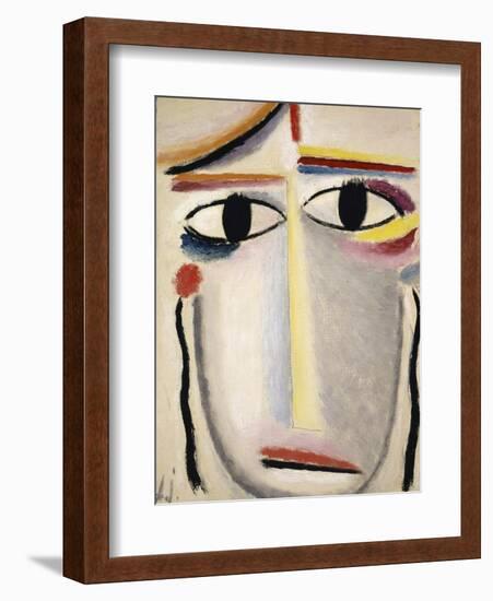 Female Head, 1919-20-Alexej Von Jawlensky-Framed Giclee Print