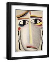 Female Head, 1919-20-Alexej Von Jawlensky-Framed Giclee Print