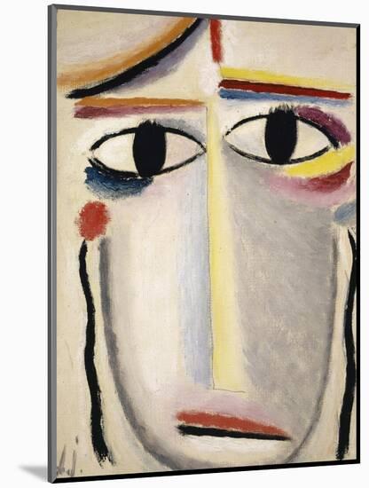 Female Head, 1919-20-Alexej Von Jawlensky-Mounted Giclee Print