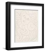 Female Head, 1930-32-Henri Matisse-Framed Art Print