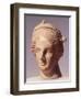 Female Head, Alexandrian Statue in Terracotta BC-null-Framed Giclee Print