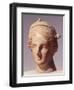 Female Head, Alexandrian Statue in Terracotta BC-null-Framed Giclee Print