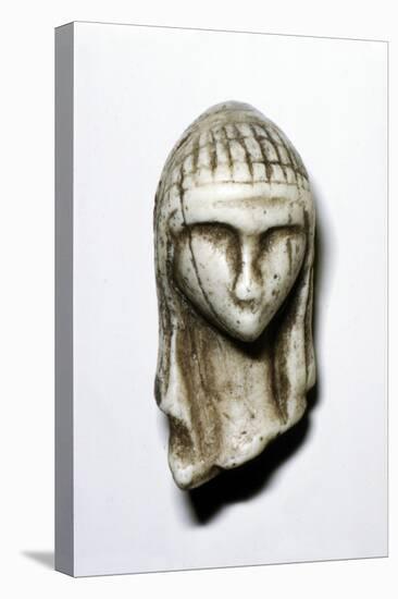 Female Head from Brassempovy, France, Upper Paleolithic, (c20th century)-Unknown-Stretched Canvas