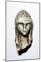Female Head from Brassempovy, France, Upper Paleolithic, (c20th century)-Unknown-Mounted Giclee Print