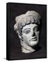 Female Head from Temple Decoration, Ancient Greece-null-Framed Stretched Canvas