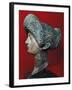 Female Head in Bronze Discovered in Spain-null-Framed Giclee Print