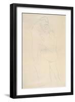 Female Head in Three Quarter Profile-Gustav Klimt-Framed Giclee Print