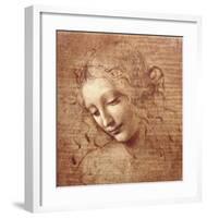 Female Head (La Scapigliata), c.1508-Leonardo da Vinci-Framed Art Print