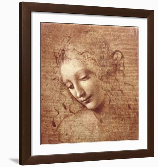 Female Head (La Scapigliata), c.1508-Leonardo da Vinci-Framed Art Print