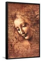 Female Head (La Scapigliata), c.1508-Leonardo da Vinci-Framed Poster