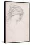 Female Head Study for 'The Wheel of Fortune', C.1870-Edward Burne-Jones-Framed Stretched Canvas