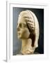 Female Head Wearing Veil, Sculpture Found in Apulia, Italy, Magna Graecia BC-null-Framed Giclee Print