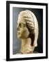 Female Head Wearing Veil, Sculpture Found in Apulia, Italy, Magna Graecia BC-null-Framed Giclee Print