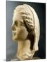 Female Head Wearing Veil, Sculpture Found in Apulia, Italy, Magna Graecia BC-null-Mounted Giclee Print