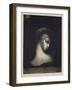 Female Head-Odilon Redon-Framed Giclee Print