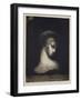 Female Head-Odilon Redon-Framed Giclee Print