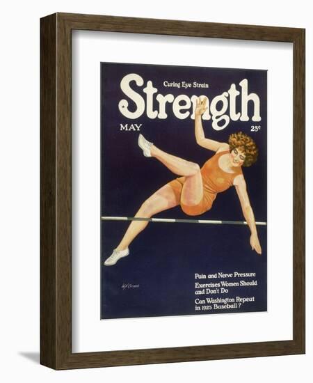 Female High Jumper-W.n. Clement-Framed Art Print