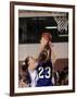 Female High School Basketball Players in Action During a Game-null-Framed Photographic Print