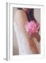 Female Holding a False Rose-Carolina Hernandez-Framed Photographic Print