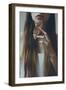 Female Holding a Leaf-Carolina Hernandez-Framed Photographic Print