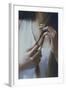 Female Holding Her Long Hair-Carolina Hernandez-Framed Photographic Print