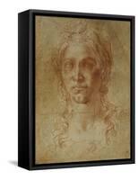 Female Idealized Head, 1520-1530-Michelangelo Buonarroti-Framed Stretched Canvas