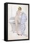 Female in Bath C1910-null-Framed Stretched Canvas