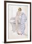 Female in Bath C1910-null-Framed Art Print