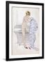 Female in Bath C1910-null-Framed Art Print