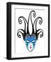 Female Jester Mask, 2023 (Digital)-Neale Osborne-Framed Giclee Print