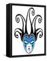 Female Jester Mask, 2023 (Digital)-Neale Osborne-Framed Stretched Canvas
