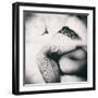 Female Legs in Stockings-Rory Garforth-Framed Photographic Print