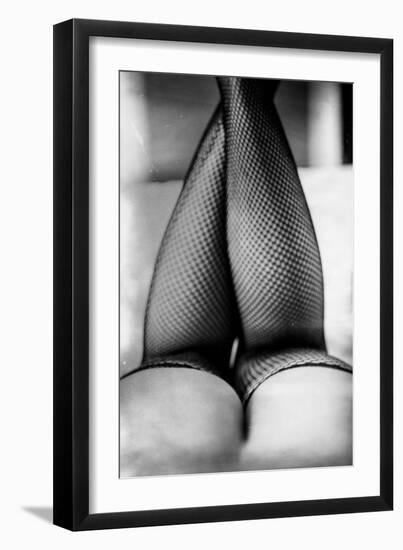 Female Legs in Tights-Rory Garforth-Framed Premium Photographic Print